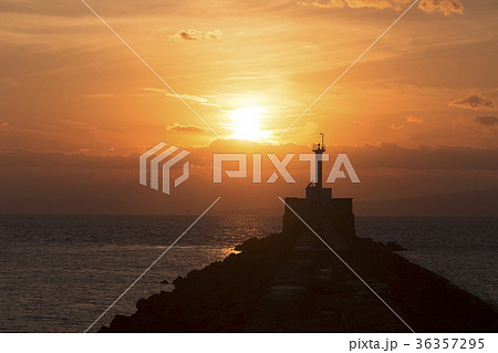 三池港の夕暮れ、 三池港の夕暮れ、 36357295