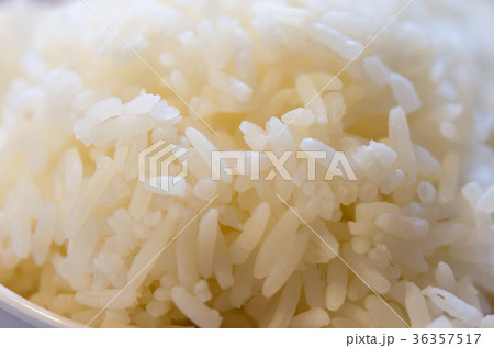 Steamed rice closed up 36357517