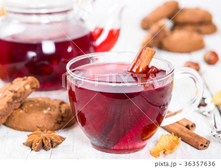 Fruit tea with cookies Fruit tea with cookies 36357636