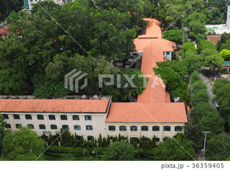 Top view on beautiful colorful buildings 36359405