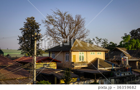 Sunset on downtown of Pyin Oo Lwin, Myanmar 36359682