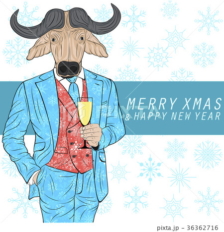 Merry xmas and happy new year card 36362716