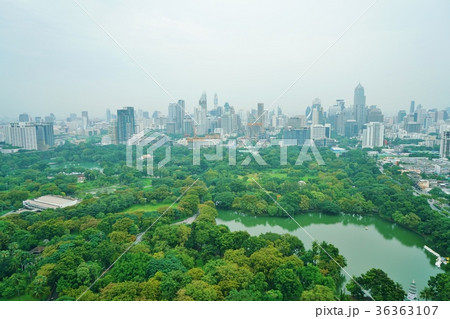 タイ王国バンコクのルンピニー公園周辺 36363107