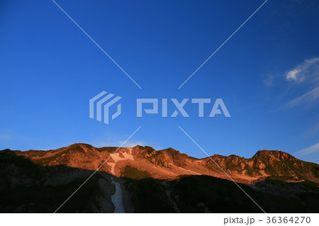 剣岳 剣沢から朝日に映える剣御前を見上げる 剣岳 剣沢から朝日に映える剣御前を見上げる 36364270