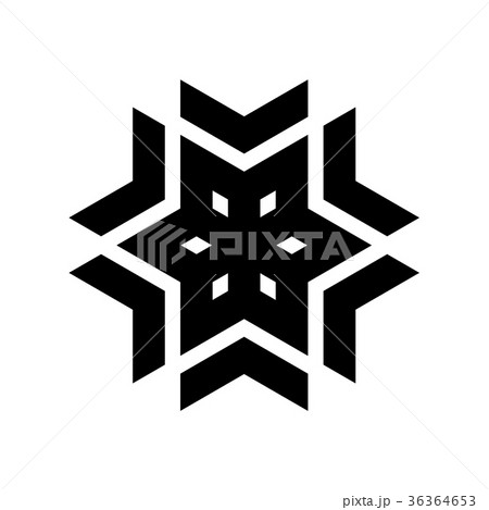 Snowflake icon. Christmas and winter theme. Simple 36364653