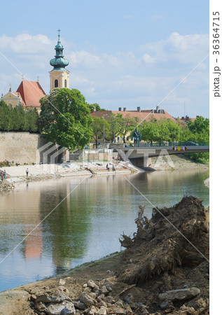 Raba River in Gyor City 36364715