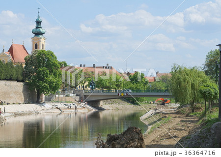 Raba River in Gyor City 36364716