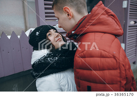 couple in winter 36365170