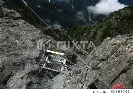剣岳 山頂への道 カニのヨコバイ 剣岳 山頂への道 カニのヨコバイ 36368541