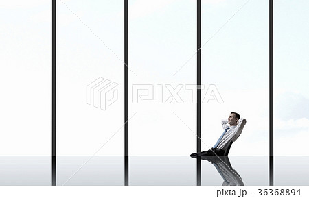 Man in panoramic office Man in panoramic office 36368894