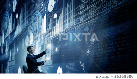 Man using modern technologies 36368986