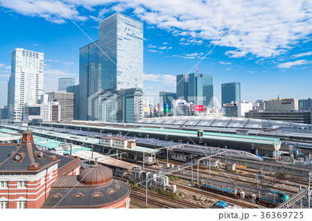 《東京駅》東京駅を見下ろす風景 《東京駅》東京駅を見下ろす風景 36369725