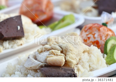 rice steamed with chicken rice steamed with chicken 36371481