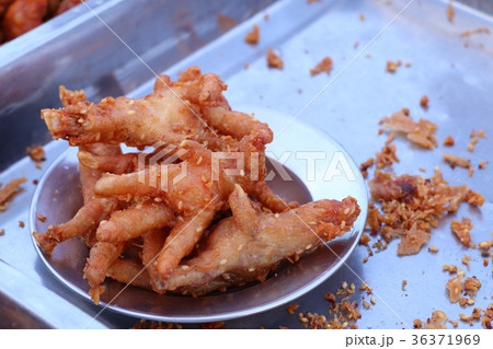Fried chicken at street food Fried chicken at street food 36371969