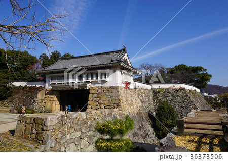 岡山県岡山市北区にある国指定の史跡：岡山城（不明門） 36373506