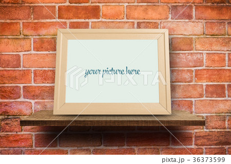 Blank photo frame on Red brick wall Blank photo frame on Red brick wall 36373599