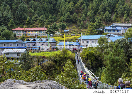 エベレスト街道吊り橋 36374117