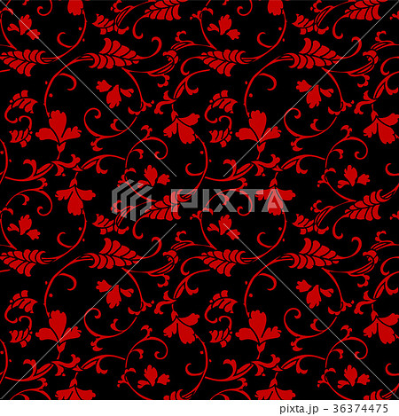 Seamless Chinese Botanic Garden Flower Background 36374475