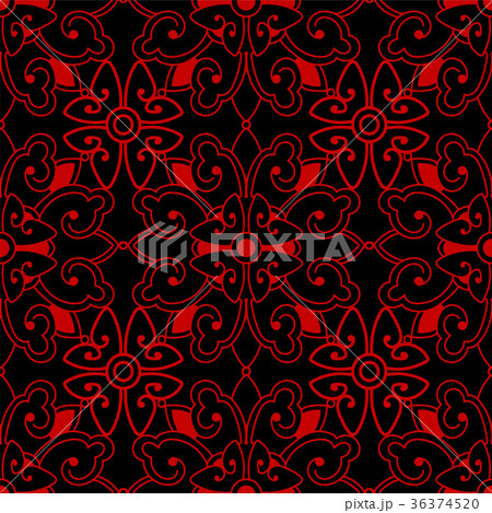 Seamless Chinese Botanic Garden Flower Background Seamless Chinese Botanic Garden Flower Background 36374520