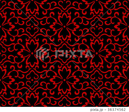 Seamless Chinese Botanic Garden Flower Background 36374562