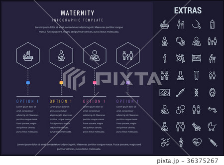 Maternity infographic template, elements and icons 36375267