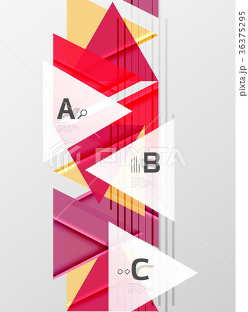 Color triangles background design 36375295