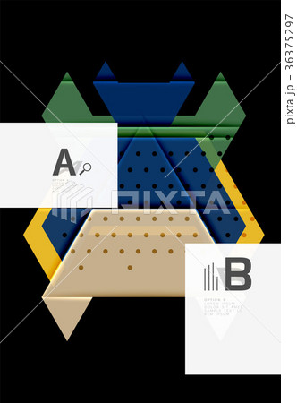Color triangles background design 36375297