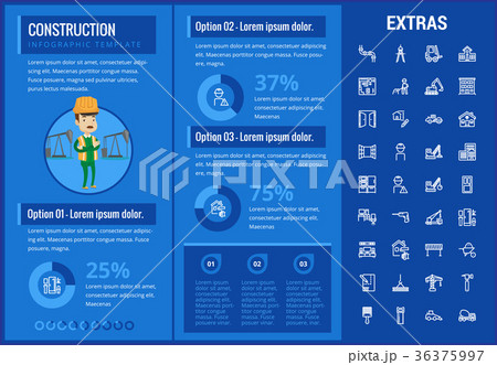 Construction infographic template and elements. Construction infographic template and elements. 36375997