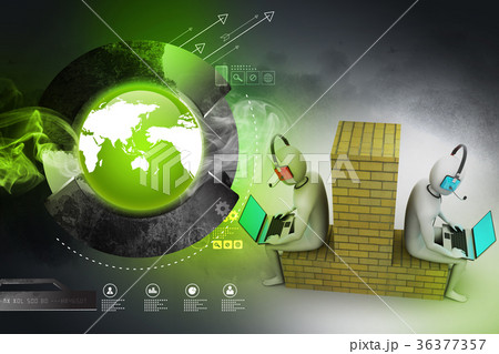 3d people working in laptop 3d people working in laptop 36377357