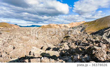 Laugahraun volcanic lava field in Iceland 36378026