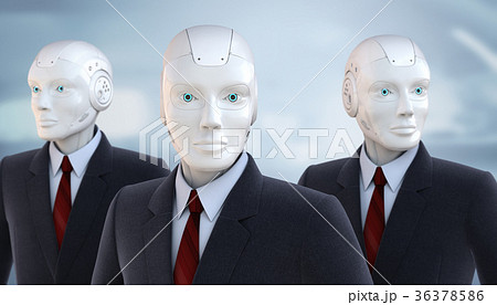 Robots dressed in a business suit 36378586