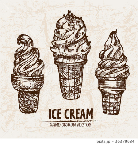 Digital vector detailed line art ornamented ice 36379634