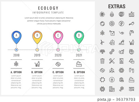 Ecology infographic template, elements and icons. Ecology infographic template, elements and icons. 36379703