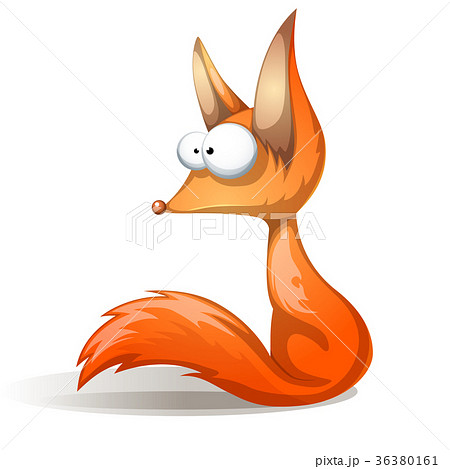crazy funny, cute red fox. 36380161