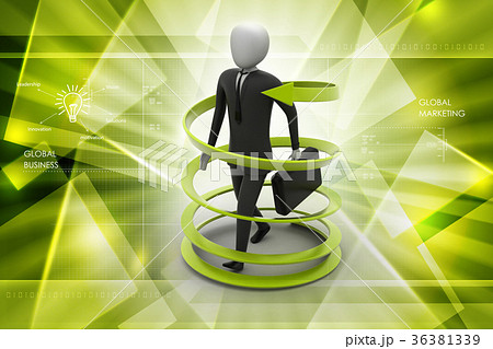 3d man business success concept 36381339