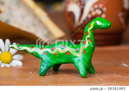 clay ceramic toy dinosaur still life beautiful clay ceramic toy dinosaur still life beautiful 36381965