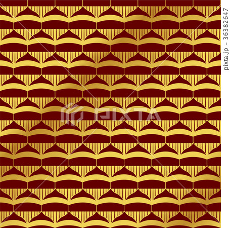 Seamless Golden Chinese Botanic Plant Background 36382647