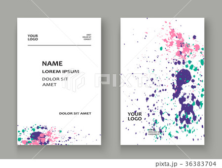 Neon explosion paint splatter artistic cover frame Neon explosion paint splatter artistic cover frame 36383704