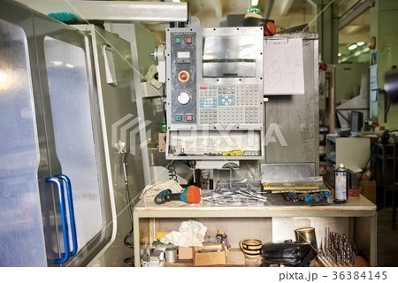 Cnc machine in workshop. 36384145