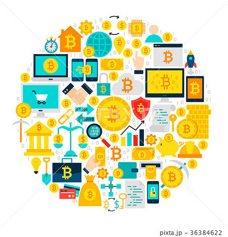 Bitcoin Icons Circle 36384622