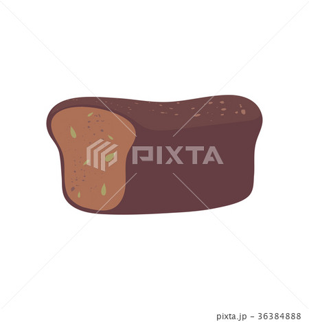 Fresh whole grain bread. Loaf of brick-bread with Fresh whole grain bread. Loaf of brick-bread with 36384888