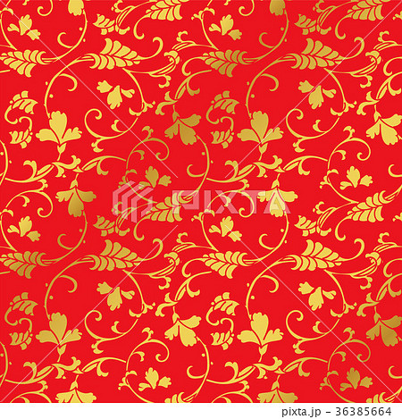 Seamless Golden Red Traditional Chinese Background Seamless Golden Red Traditional Chinese Background 36385664