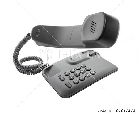Black phone with floating handset  36387273