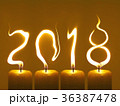 Happy new year 2018 - candles 36387478