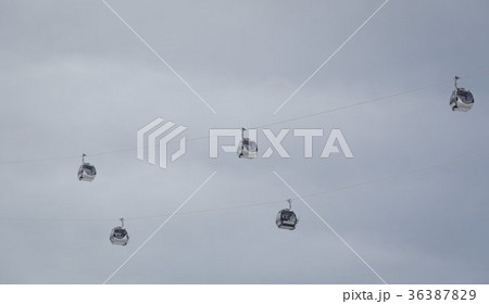 Lift in austrian ski resort 36387829