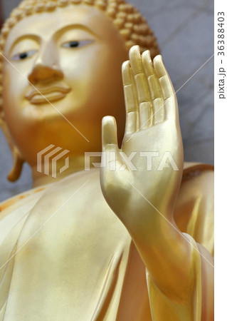 Hand of Buddha In Buddhist temple in Thailand 36388403