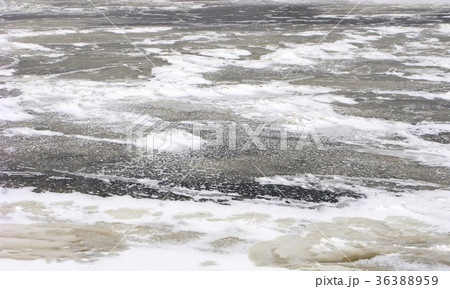 Frozen water surface, winter nature, backgrounds Frozen water surface, winter nature, backgrounds 36388959