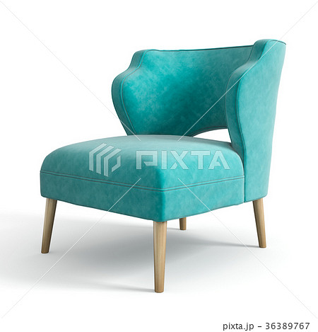 Armchair isolated on white background 3D rendering 36389767