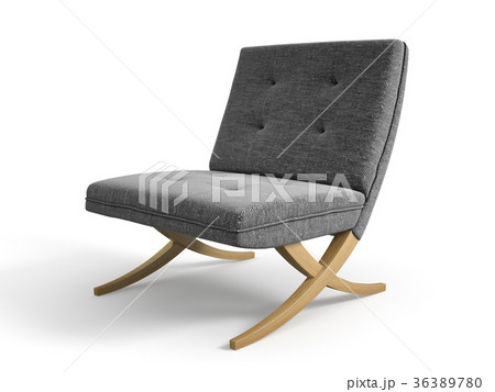 Armchair isolated on white background 3D rendering 36389780