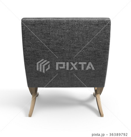 Armchair isolated on white background 3D rendering 36389792